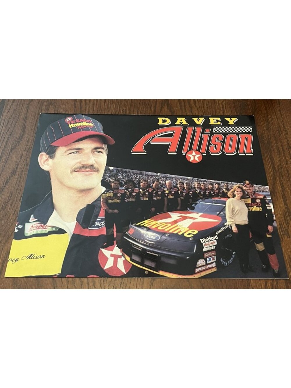 Davey Allison Texaco Auto Racing 1993 Calendar NASCAR Year He Died Career High